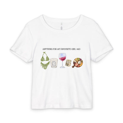 Anything for my favourite girl (me) Baby Tee - Organic Cotton