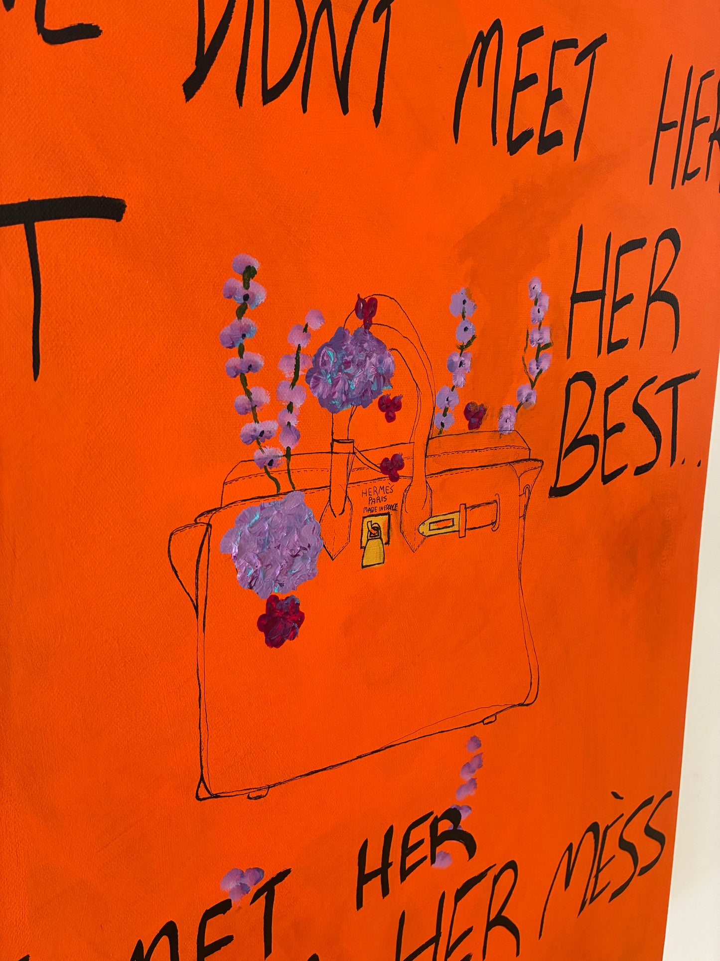 Love found her somewhere between leather and petals.